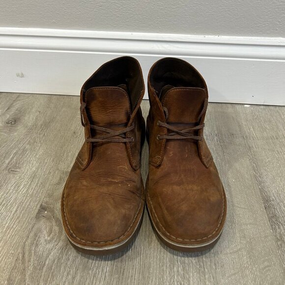 Clark’s Desert Chukka Boot Brown Leather Lace Up Ankle Men’s Size 9 - Picture 2 of 7